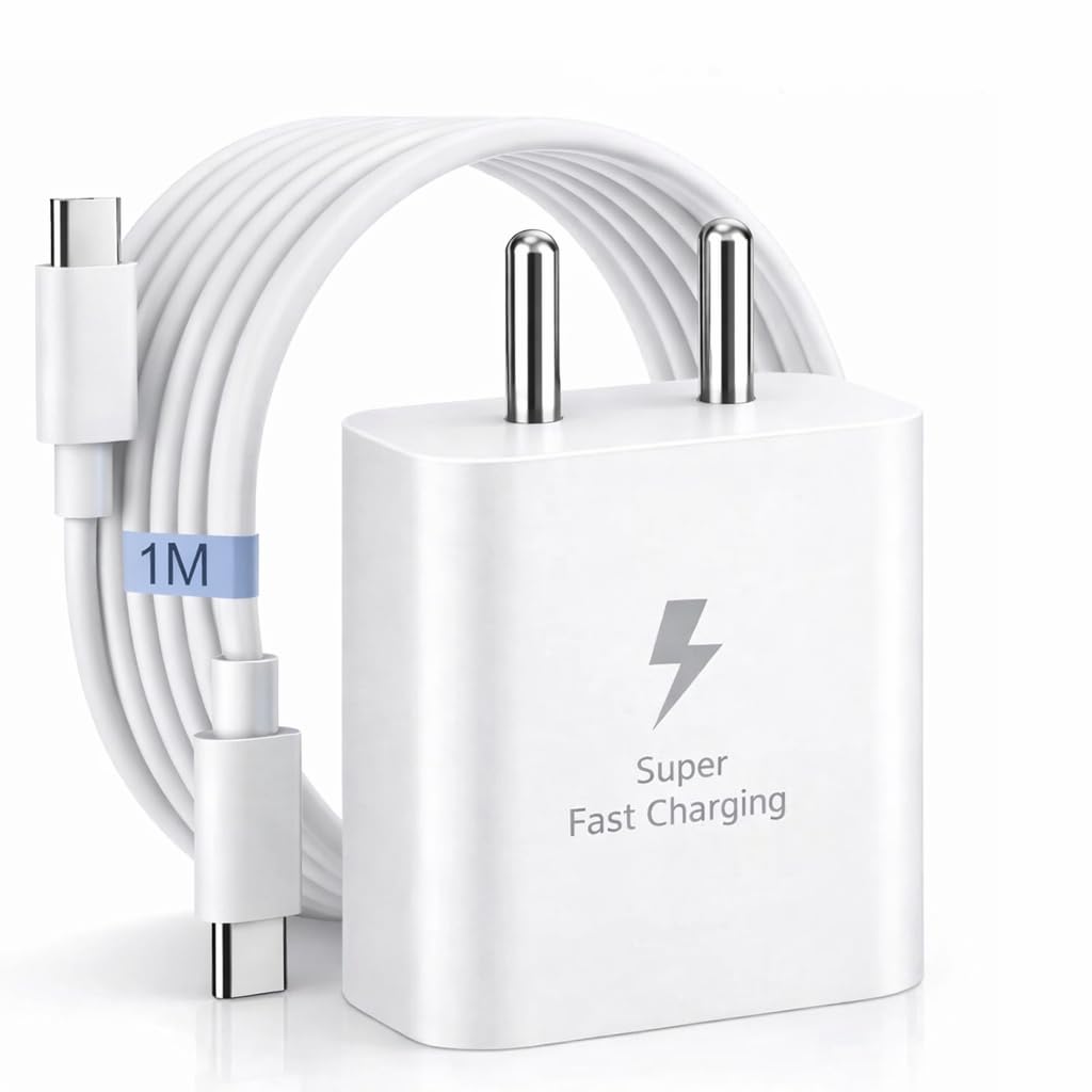 45W Fast Charger Type C to C Cable available at Sameer Mobiles Chittoor
