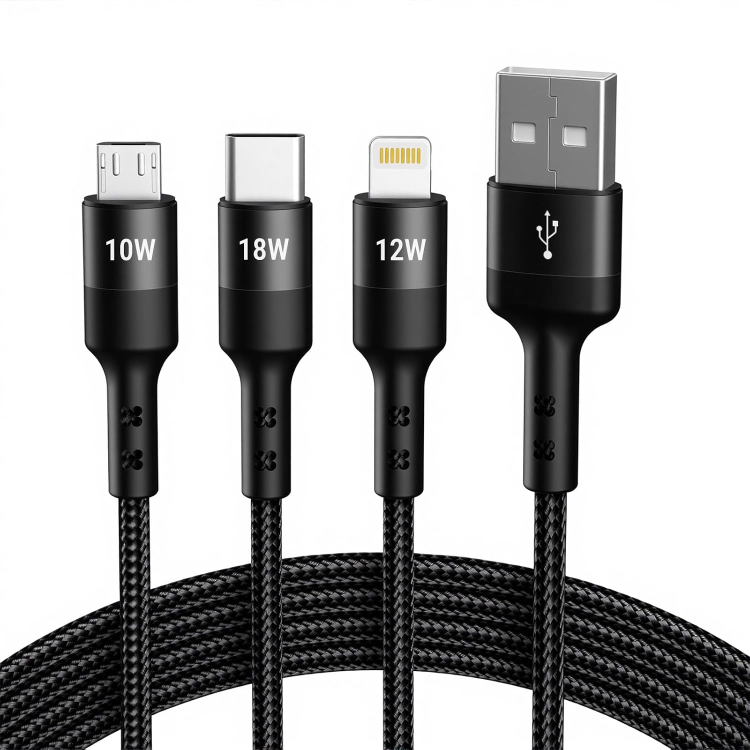 3 in 1 USB Fast Charging Cable available at Sameer Mobiles Chittoor